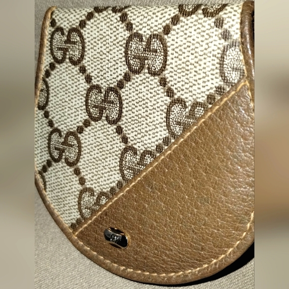 RARE VINTAGE GUCCI ACCESSORY COLLECTION COIN POUCH SNAP CLOSURE AUTHENTIC - Picture 3 of 14